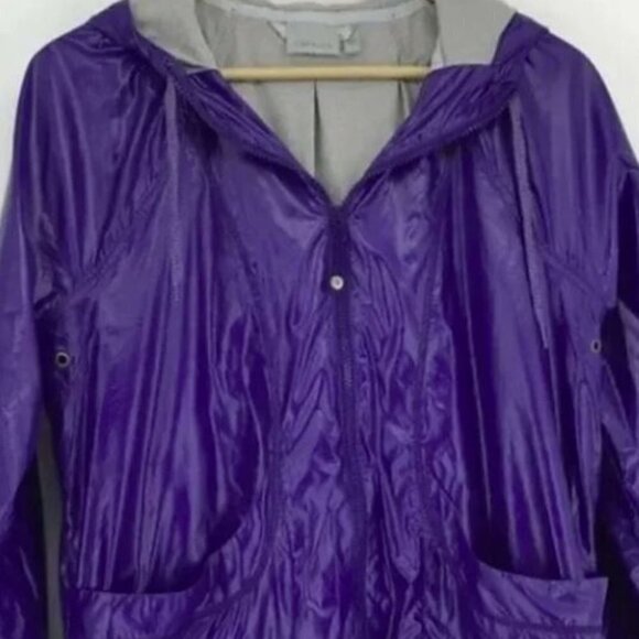 ATHLETA Purple Indio Beach Anorak Windbreaker Jacket Small - Picture 2 of 6